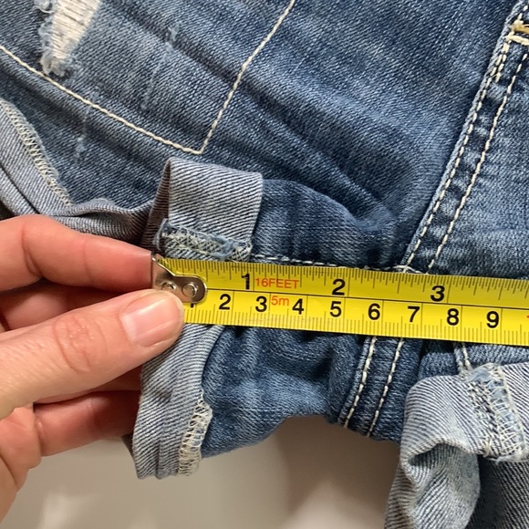 Arizona Low Rise Distressed Denim Shorts - Picture 5 of 7